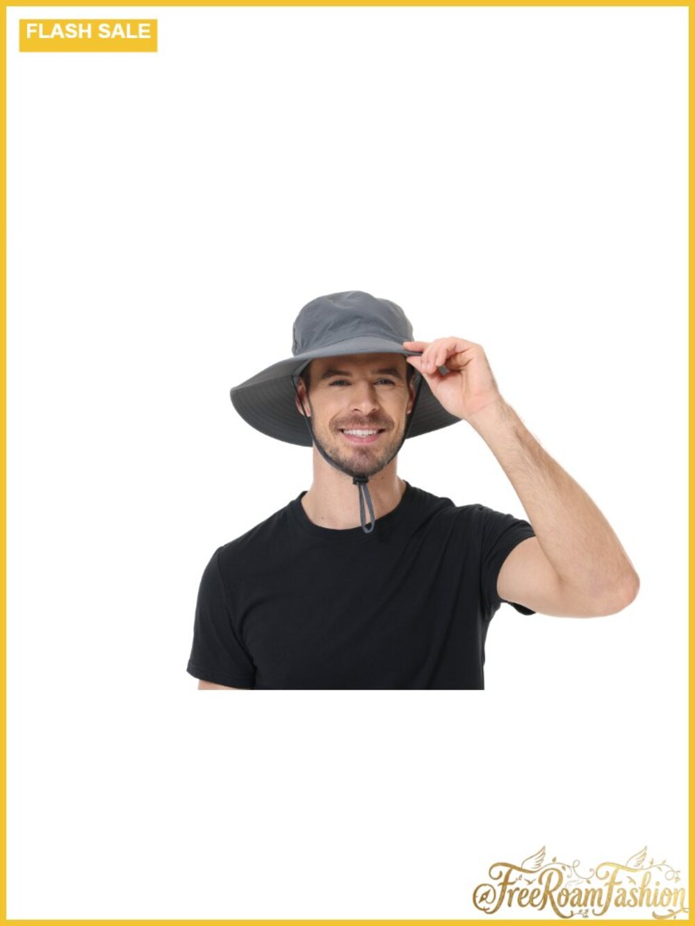 Boonie Hat UPF 50+ Cooling Wide Brim Bucket Sun Hat Adjustable Packable - Picture 5 of 6